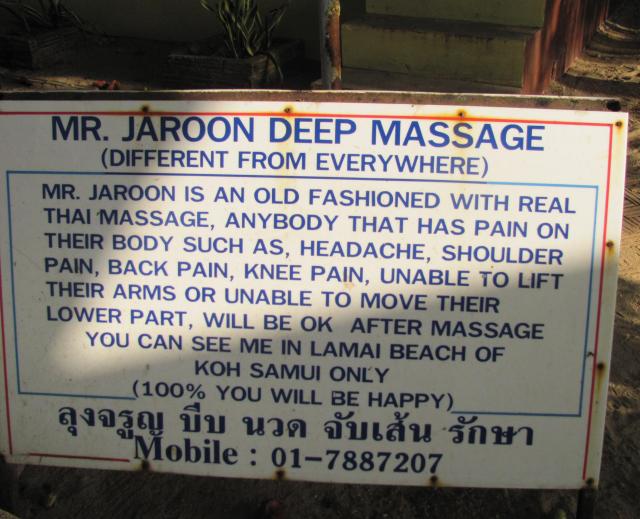 Mr. Jaroon's unique positioning. Was most tempted to try it out! 